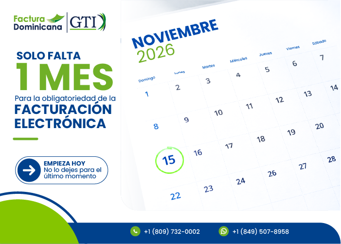 Factura Dominicana GTI, proveedor autorizado de facturación electrónica